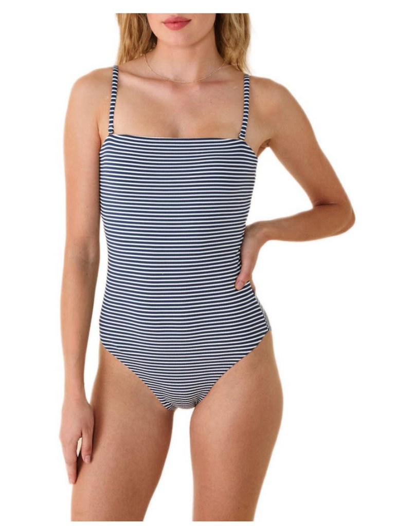 Andie The Cabo One-Piece Swimsuit In Cadet Sz L